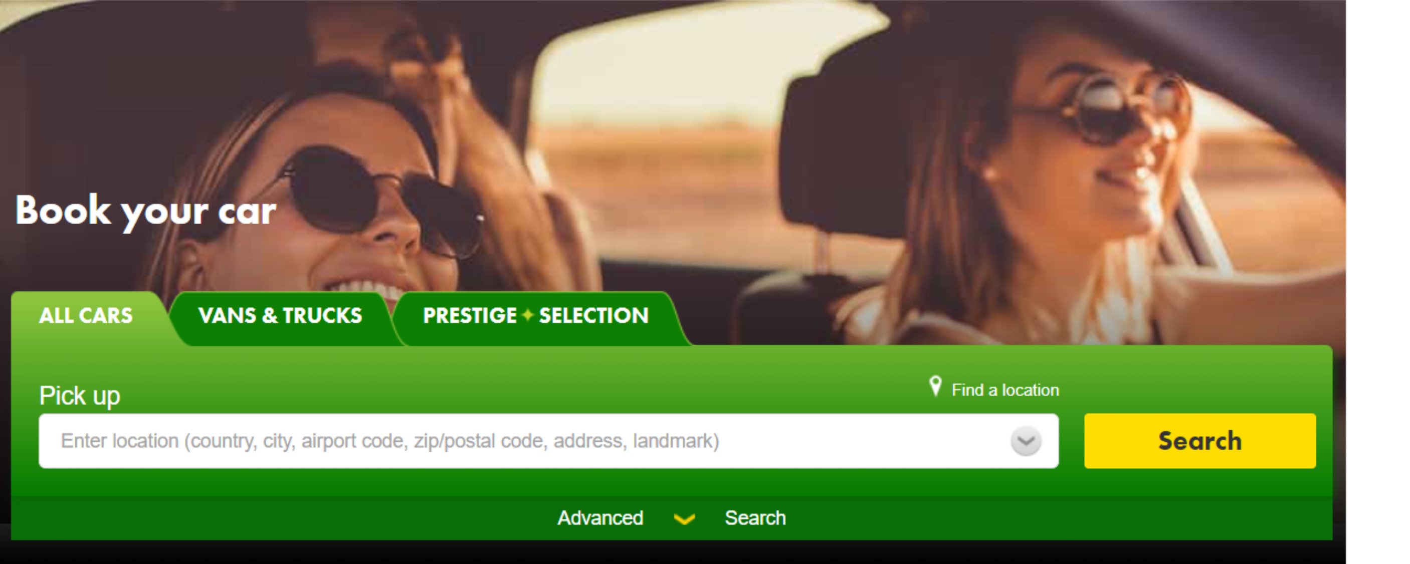 Book your car with Europcar - Its Packstime!