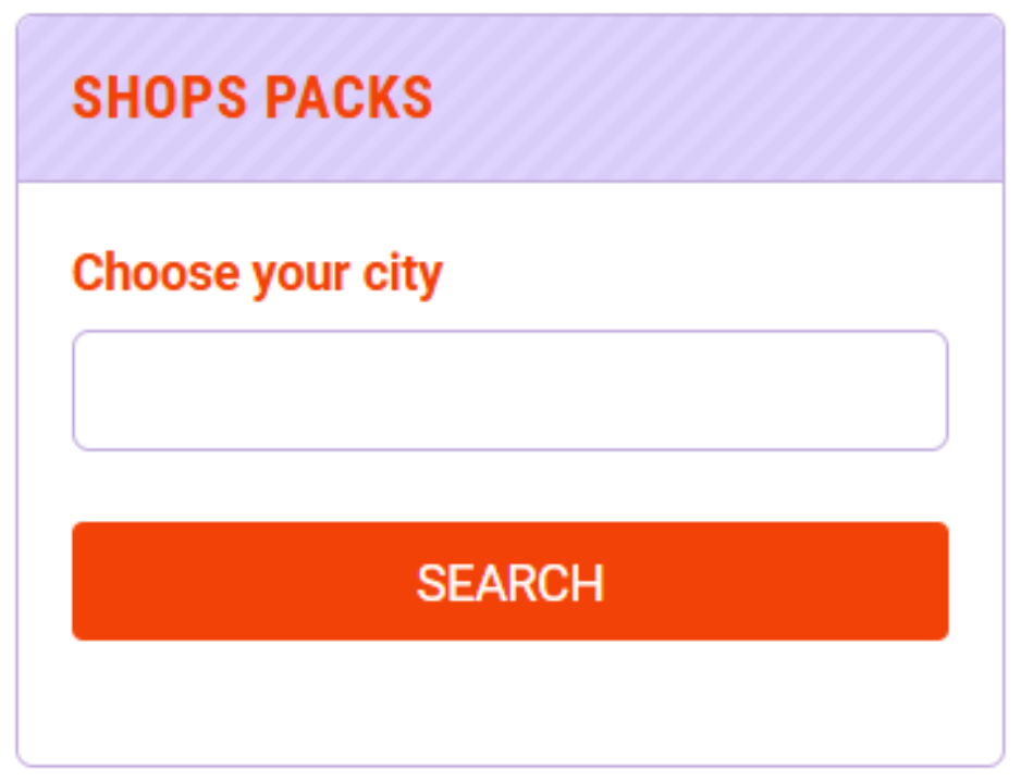 Choose your city - Its Packstime!
