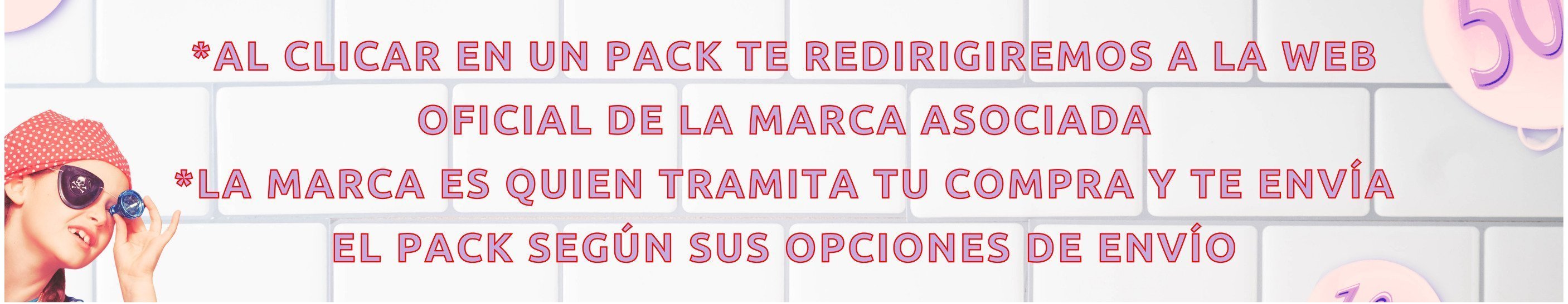Mensaje packs de productos - Its Packstime!