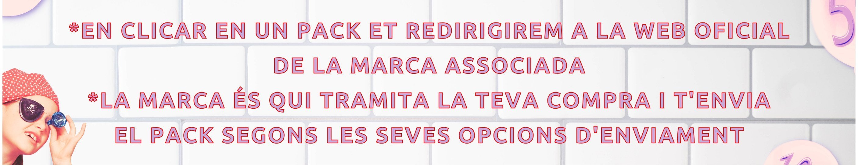 Missatge packs de productes - Its Packstime!